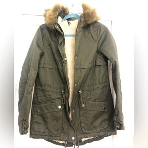 Womens lined (Sherpa like) jacket